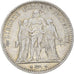 Coin, France, Hercule, 5 Francs, 1874, Bordeaux, EF(40-45), Silver, KM:820.2, Le