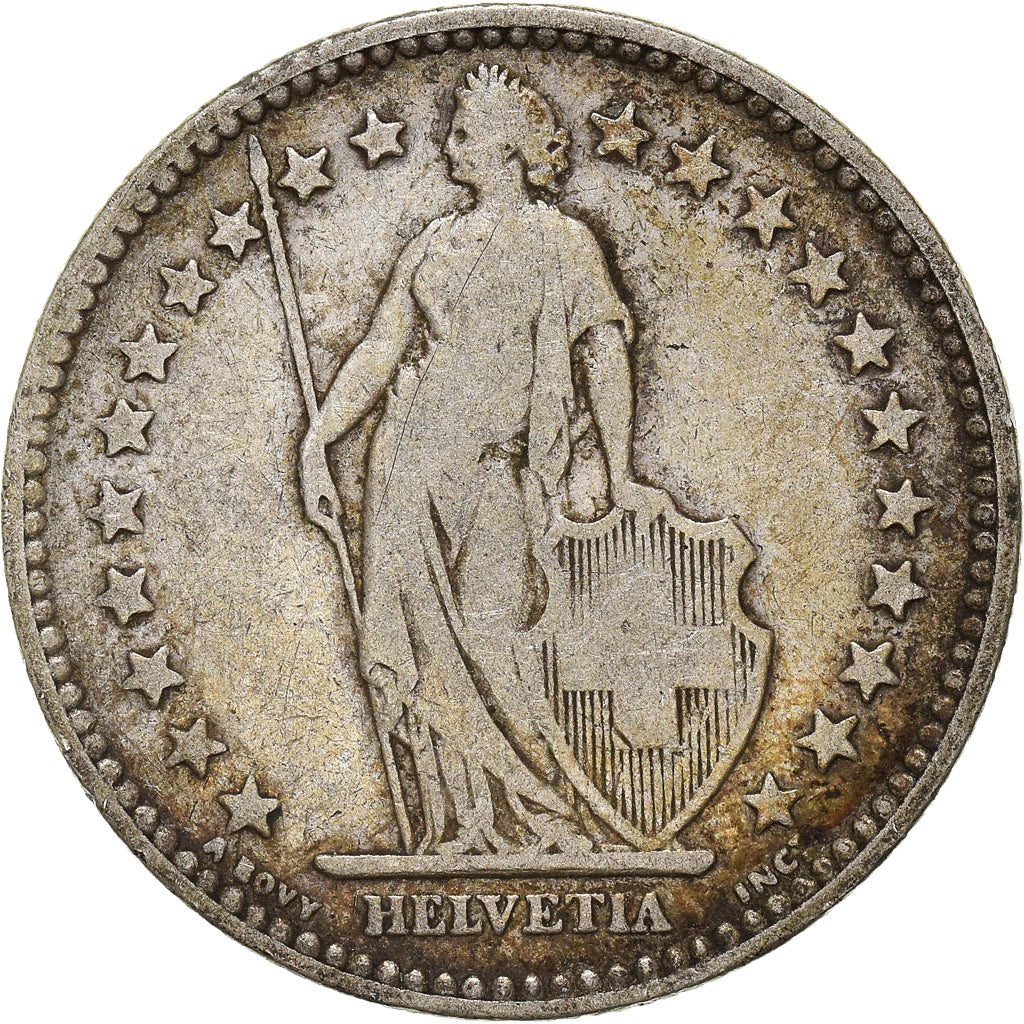 Coin, Switzerland, 2 Francs, 1879, Bern, VF(20-25), Silver, KM:21