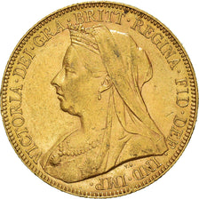 Coin, Australia, Victoria, Sovereign, 1900, Perth, AU(55-58), Gold, KM:13