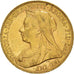 Coin, Australia, Victoria, Sovereign, 1900, Perth, AU(55-58), Gold, KM:13