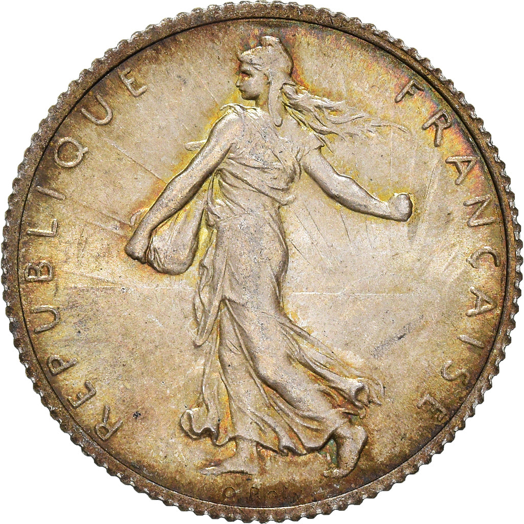 Coin, France, Semeuse, Franc, 1920, Paris, MS(63), Silver, KM:844.1, Le