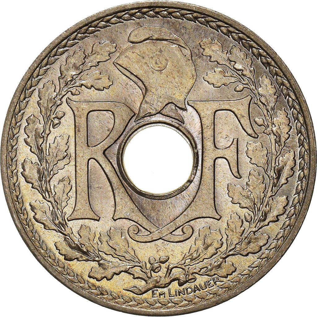 Munten, Frankrijk, Lindauer, 25 Centimes, 1940, Paris, FDC, Nickel-Bronze