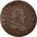 Münze, Frankreich, Louis XIII, Double Tournois, 1627, Poitiers, S, Kupfer