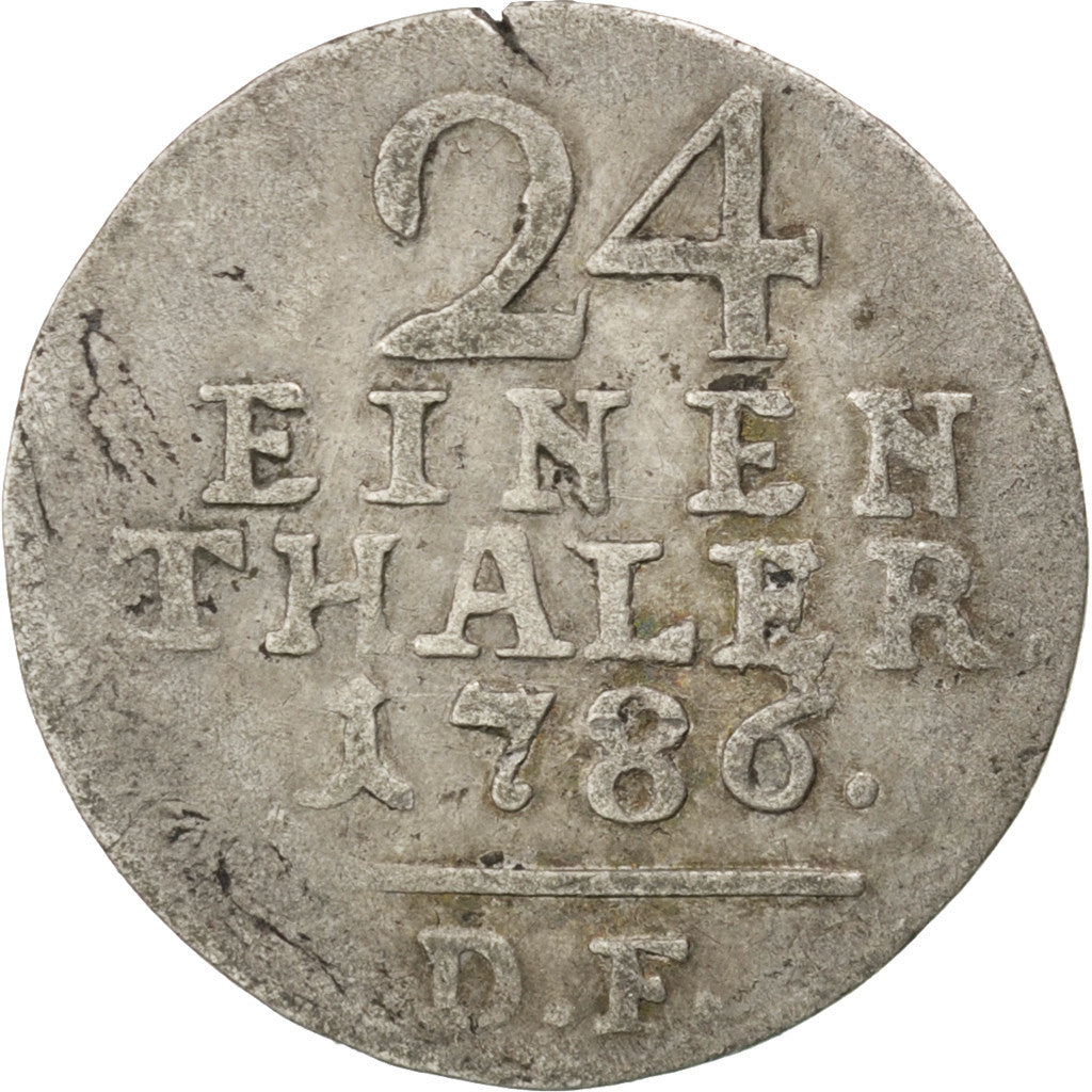 Moneta, Stati tedeschi, HESSE-CASSEL, Wilhelm IX, 1/24 Thaler, Groschen, 1786