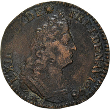 Coin, France, Louis XIV, Liard de France au buste âgé, troisième type, Liard