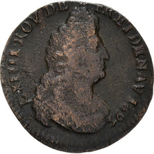 Moneta, Francia, Louis XIV, Liard de France au buste âgé, troisième type