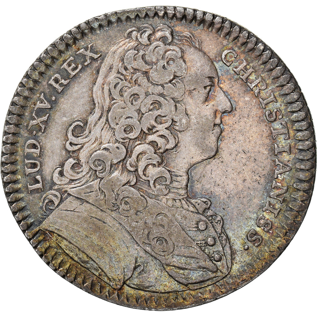 Francja, Token, Ludwik XV, États de Bretagne, États de Rennes, 1736, Duvivier