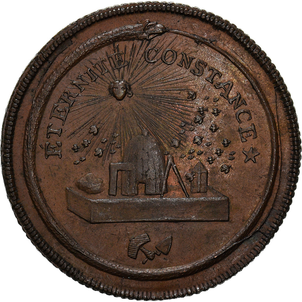 France, Token, Franc-Maçonnerie, Orient de Paris, AU(55-58), Copper