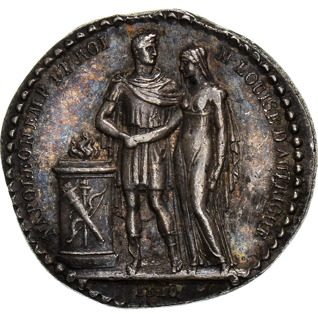 Frankrijk, Medaille, Mariage de Napoléon et Marie-Louise, Quinaire, 1810
