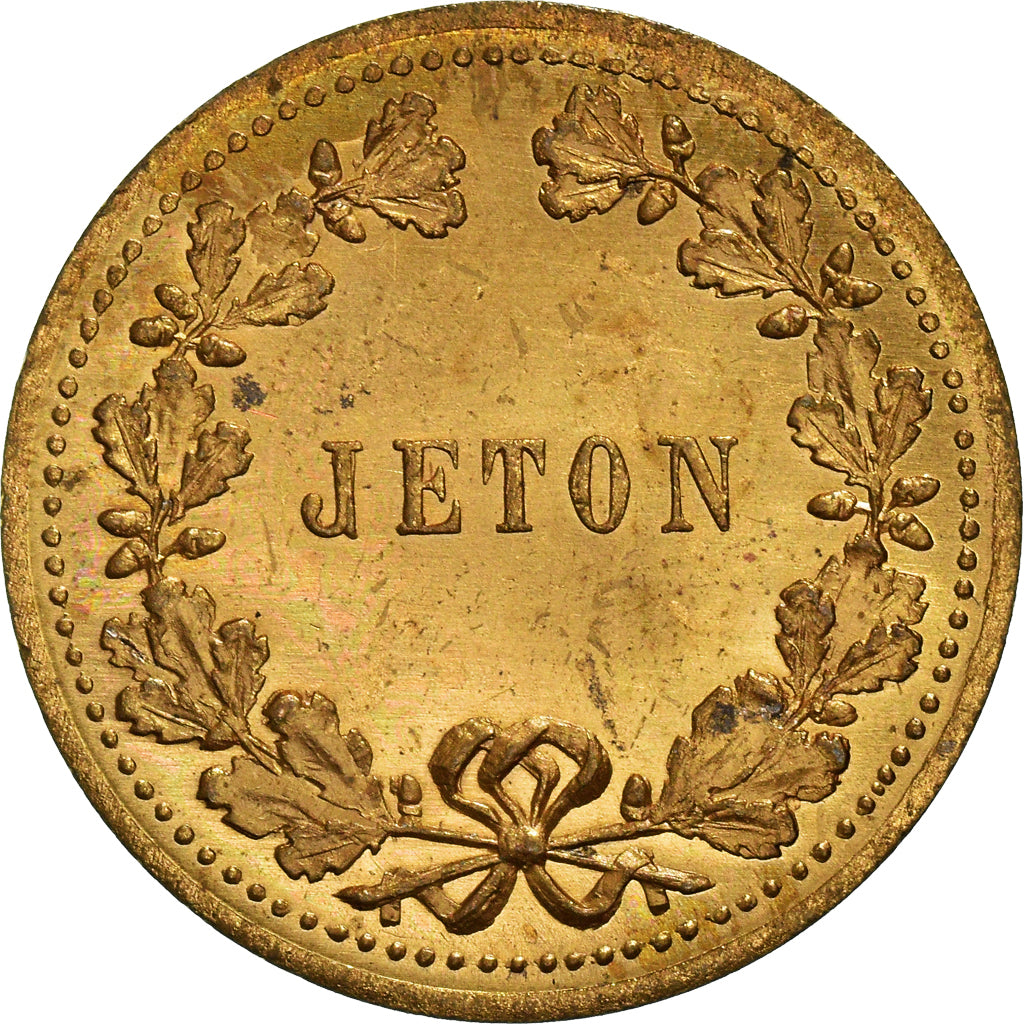 França, Medal, Jeton de jeu, Napoléon III, Kaiser d. Franzosen, MS(65-70)