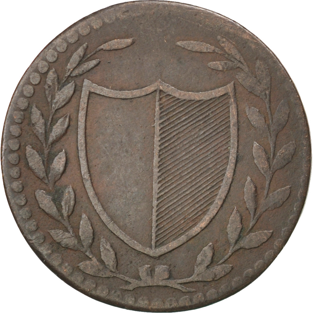Coin, German States, FRANKFURT AM MAIN, Pfennig, 1819, EF(40-45), Copper, KM:Tn5