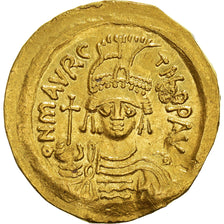 Moneda, Maurice Tiberius, Solidus, 583-602, Constantinople, MBC+, Oro, Sear:478