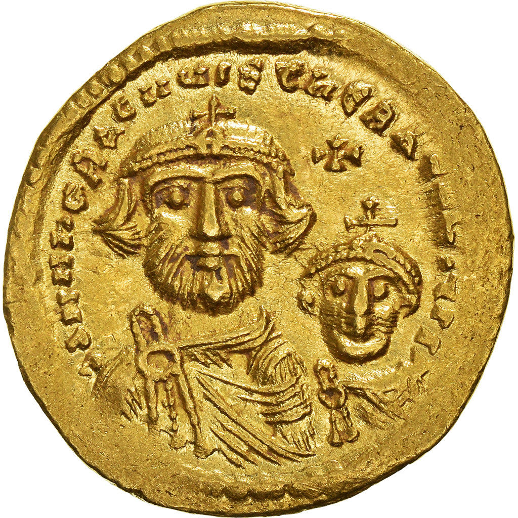 Münze, Heraclius & Heraclius Constantin, Solidus, 616-625, Constantinople, VZ