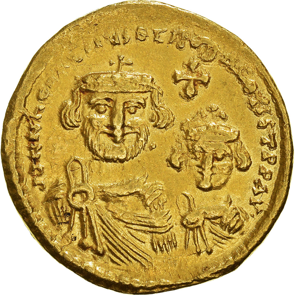Moneda, Heraclius & Heraclius Constantin, Solidus, 616-625, Constantinople