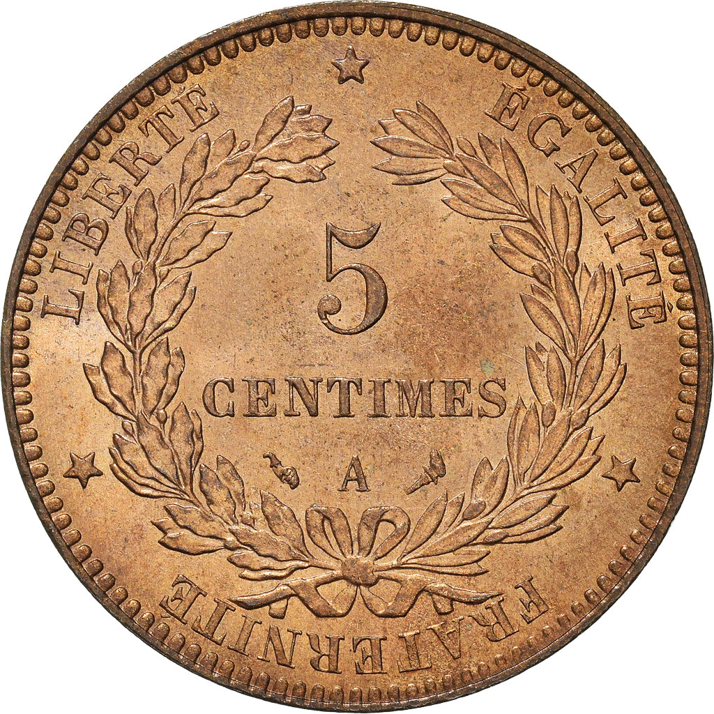 Münze, Frankreich, Cérès, 5 Centimes, 1897, Paris, UNZ+, Bronze, KM:821.1, Le