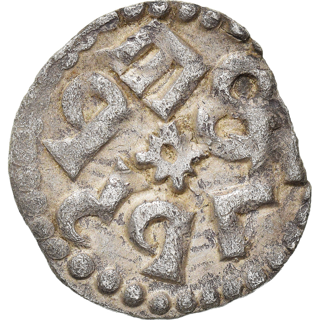 Münze, Frankreich, Charlemagne, Denarius, 768-781, Melle, SS+, Silber, Prou:684