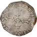 Munten, Frankrijk, Henri IV, 1/4 d'écu à la croix feuillue de face, 1602