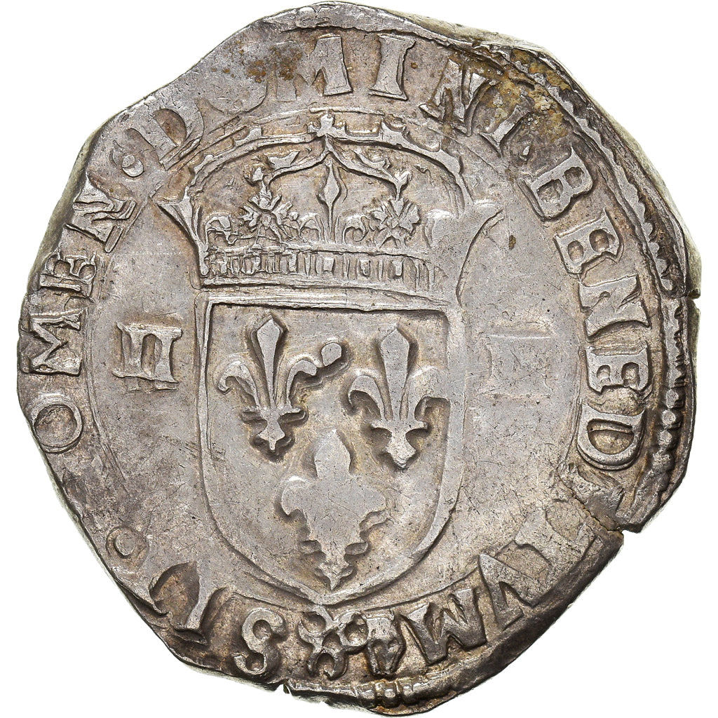 Munten, Frankrijk, Henri IV, 1/4 d'écu à la croix feuillue de face, 1602