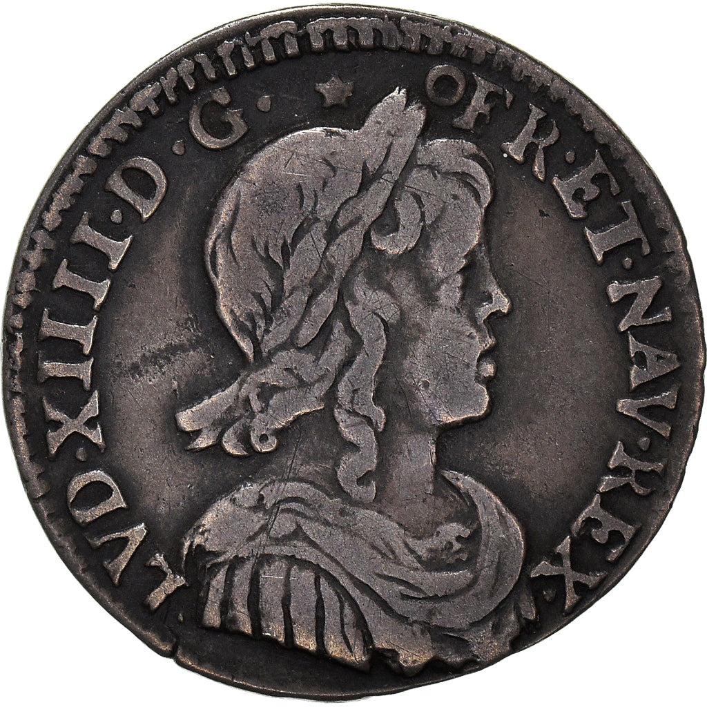 Moeda, França, Louis XIV, 1/12 Écu à la mèche longue, 1/12 ECU, 10 Sols