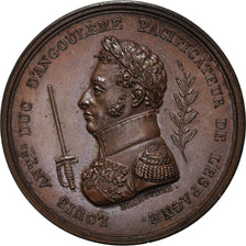 France, Medal, Duc d'Angoulême, Restauration du Trône d'Espagne, 1823