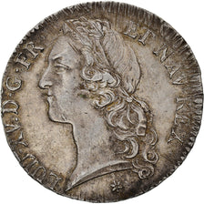 Moneta, Francia, Louis XV, Écu au bandeau, 1747, Caen, BB, Argento, Gadoury:322