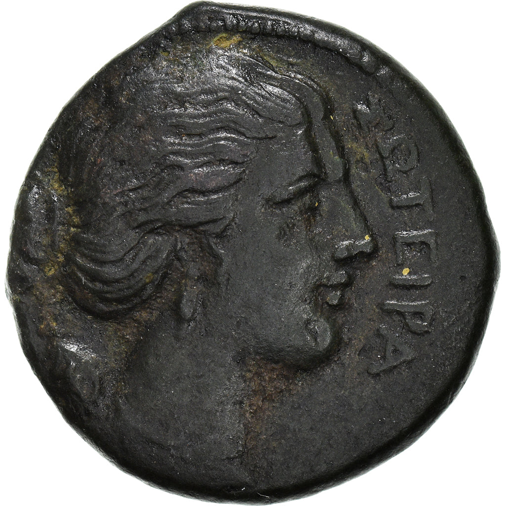 Coin, Sicily, Agathokles, Hemilitron, 317-289 BC, Syracuse, EF(40-45), Bronze