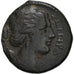 Coin, Sicily, Agathokles, Hemilitron, 317-289 BC, Syracuse, EF(40-45), Bronze