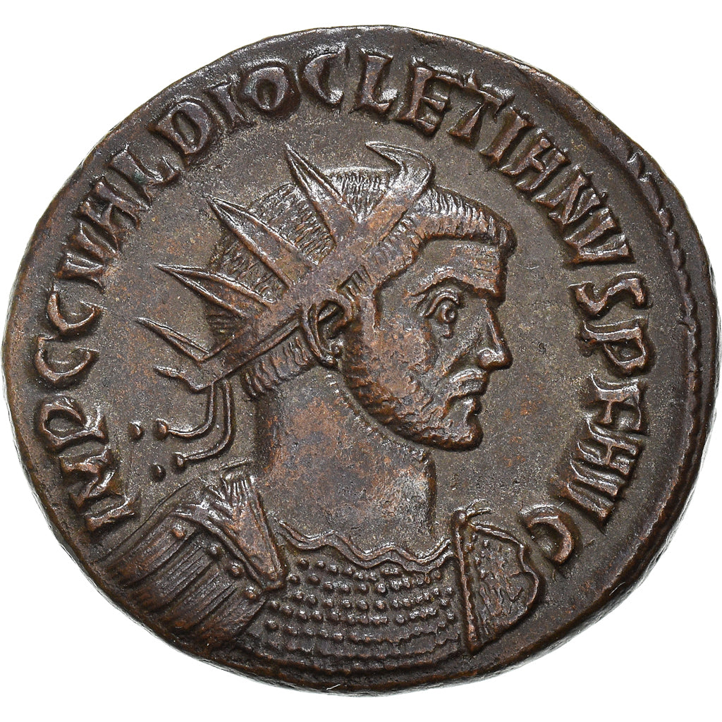 Moneta, Diocletian, Aurelianus, 286-287, Ticinum, SPL-, Biglione, RIC:220