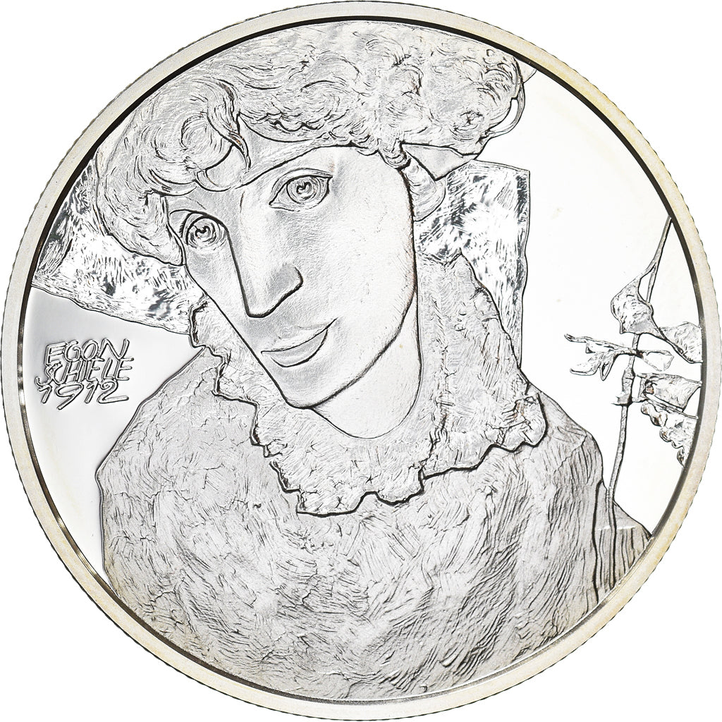 Austria, 20 Euro, 2012, Vienna, Egon Schiele, MS(65-70), Silver, KM:3209
