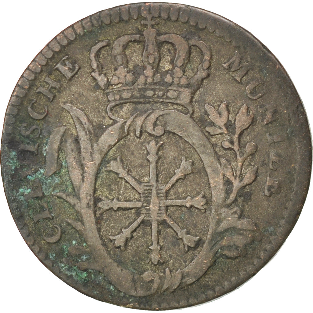 GERMAN STATES, 2 St, 1751, Cleves, KM #51, VF(20-25), Billon, 2.11