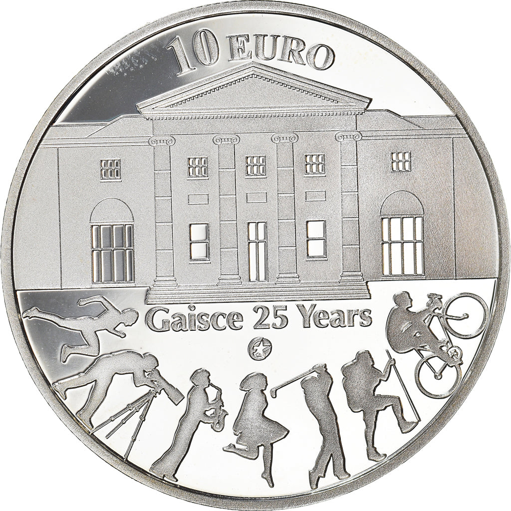 IRELAND REPUBLIC, 10 Euro, 2010, Gaisce 25 years, MS(60-62), Silver, KM:65