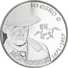 IRELAND REPUBLIC, 10 Euro, Jack B. Yeats, 2012, MS(65-70), Silver, KM:70