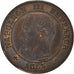 Moneta, Francja, Napoleon III, 2 Centimes, 1855, Paris, AU(55-58), Brązowy