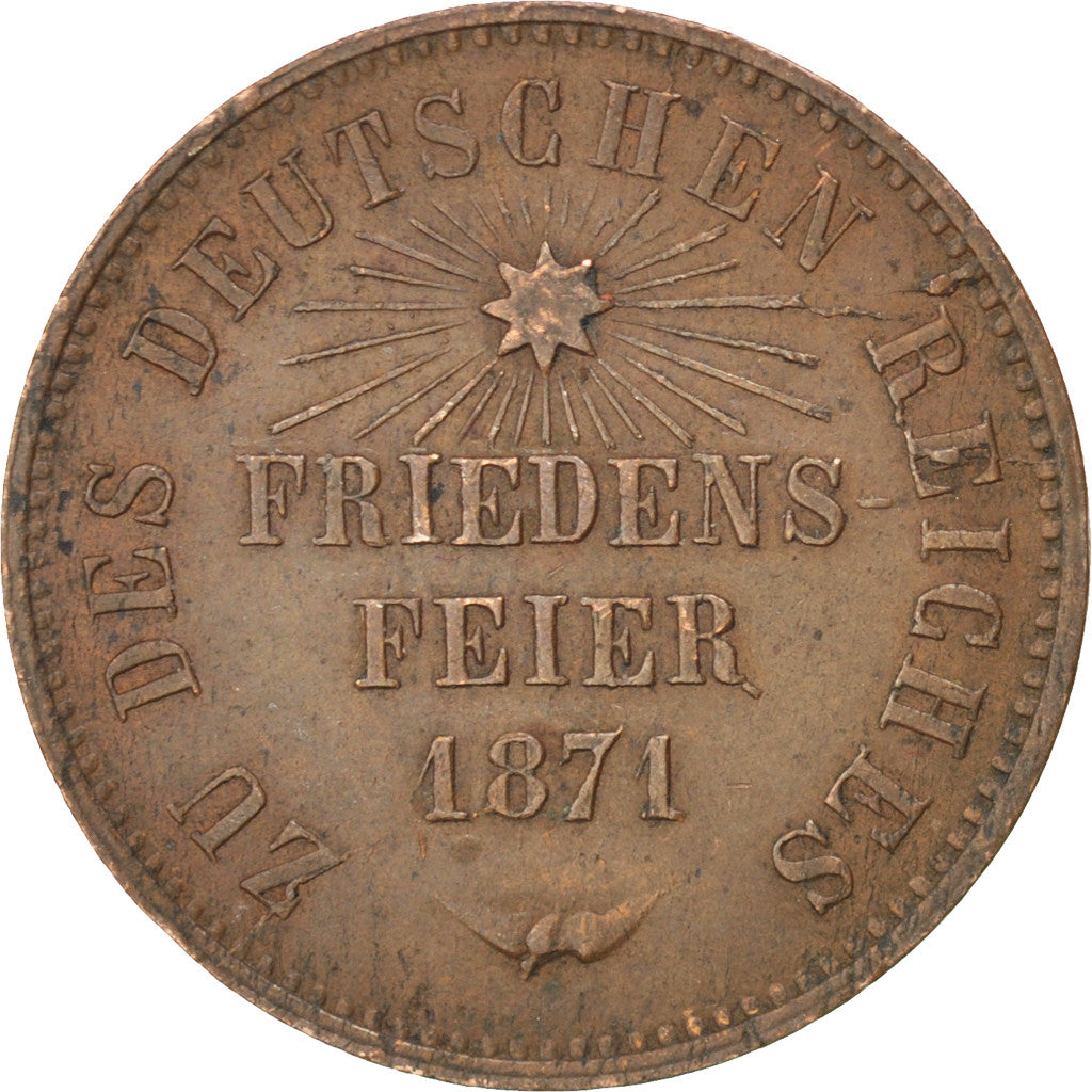 Moneta, Stati tedeschi, BADEN, Friedrich I, Kreuzer, 1871, SPL-, Rame, KM:252
