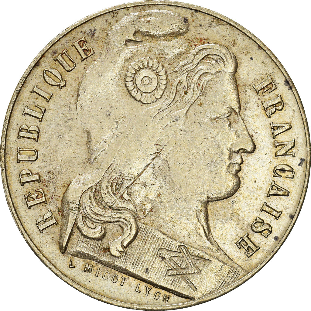 Francia, Token, Franc-Maçonnerie, Orient de V*chy, Micot, BB+, Bronzo