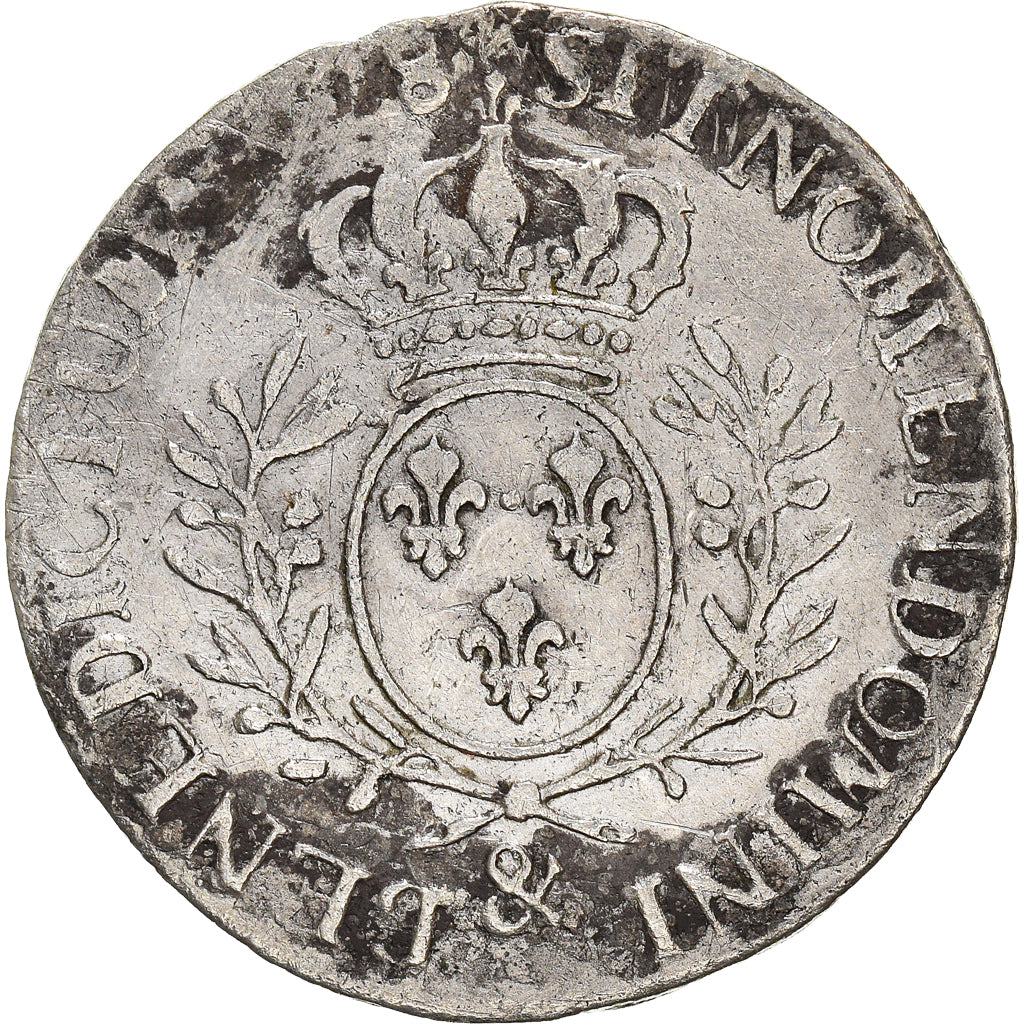 Münze, Frankreich, Louis XV, 1/5 Écu aux branches d'olivier, 24 Sols, 1/5 ECU