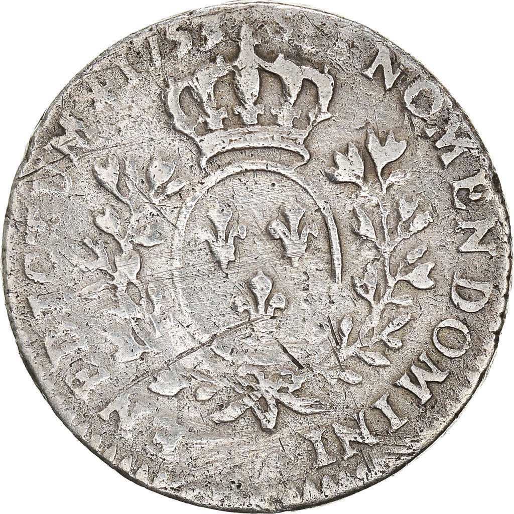 Münze, Frankreich, Louis XV, 1/10 Écu au bandeau, 12 Sols, 1/10 ECU, 1753