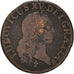 Coin, France, Louis XV, Liard au buste enfantin, Liard, 1721, Reims, VF(20-25)