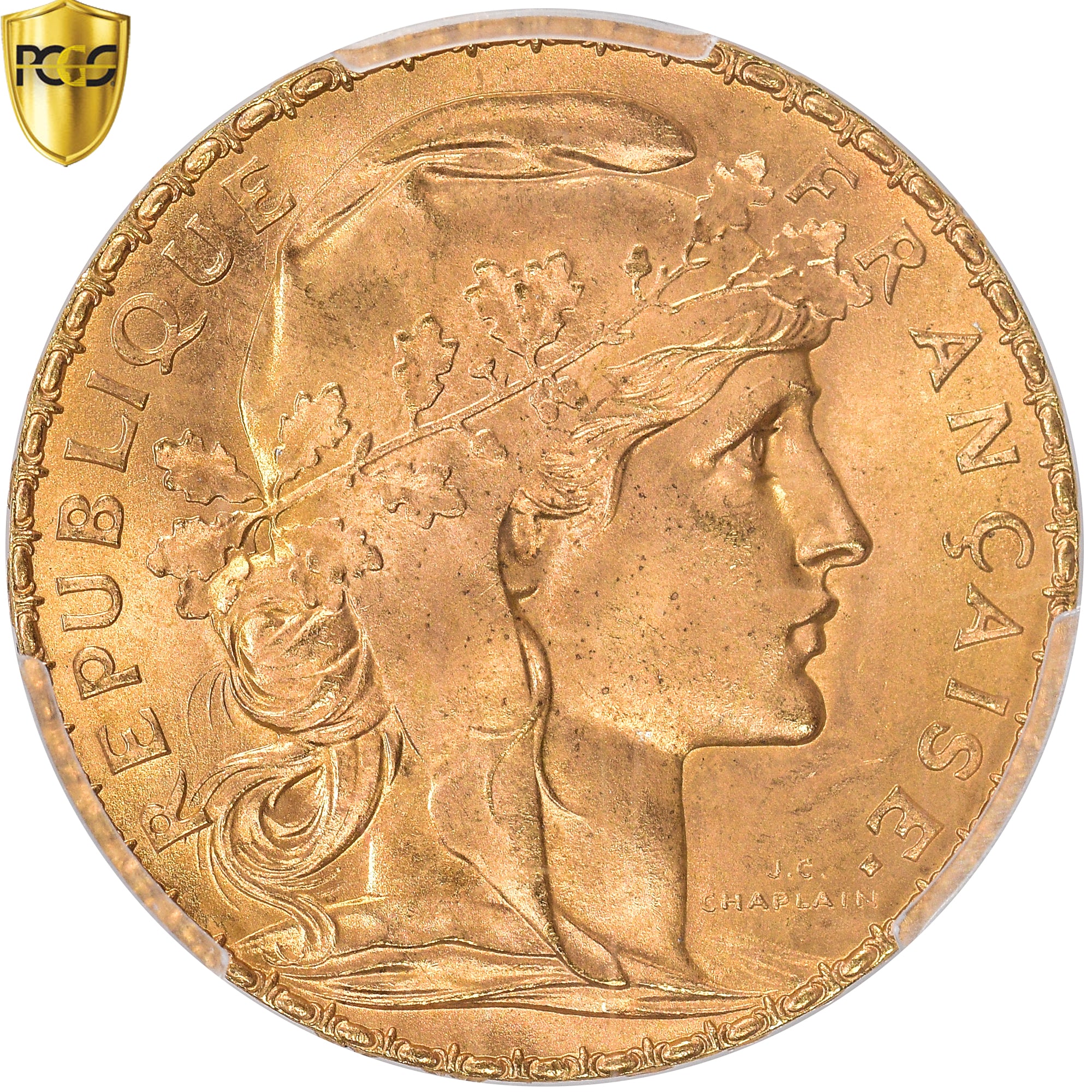 Monnaie, France, Marianne, 20 Francs, 1908, Paris, PCGS, MS66, FDC, Or, KM:857