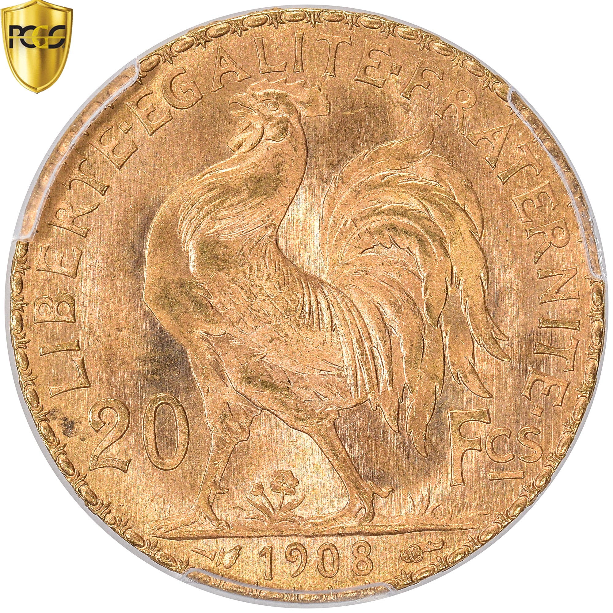 Monnaie, France, Marianne, 20 Francs, 1908, Paris, PCGS, MS66, FDC, Or, KM:857