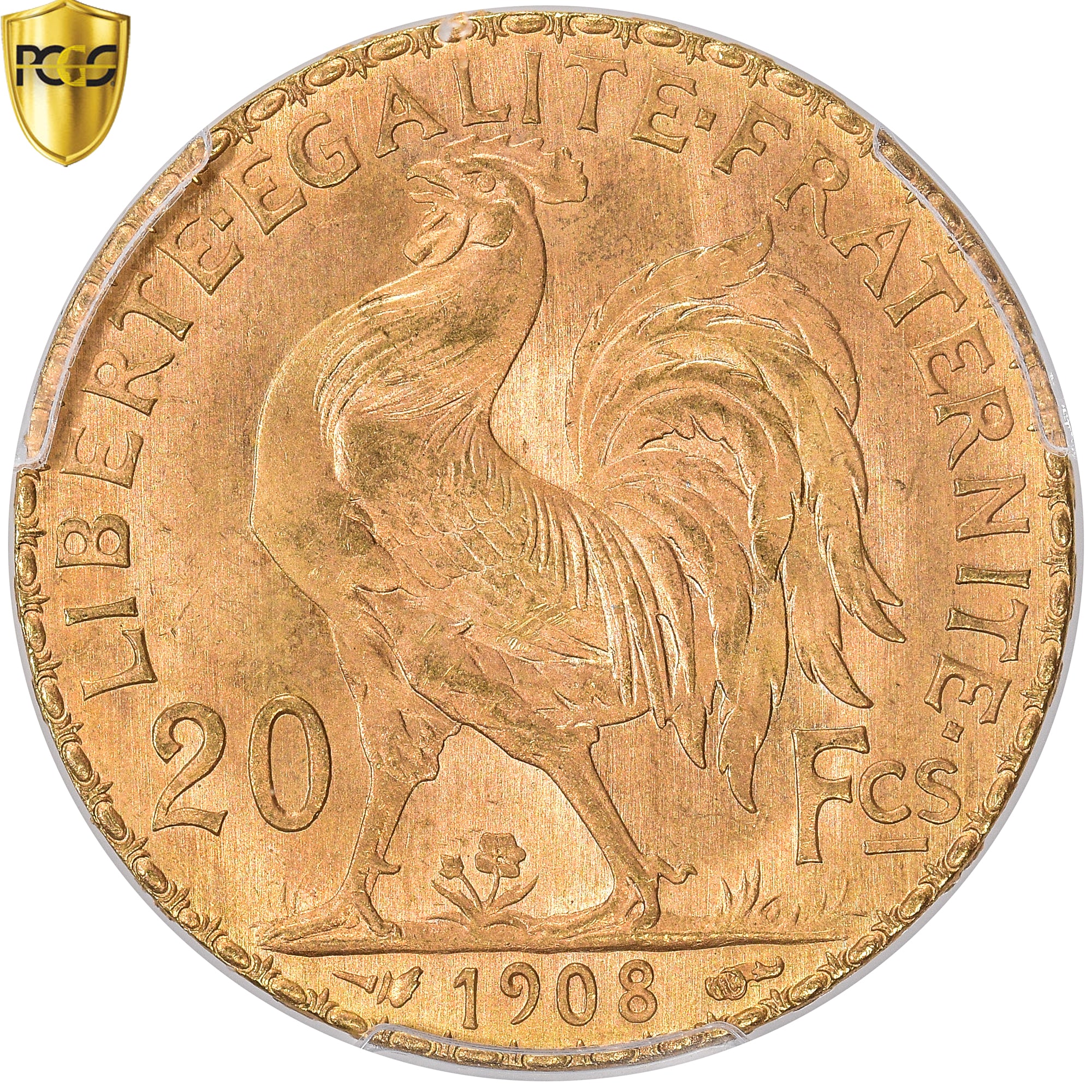 Monnaie, France, Marianne, 20 Francs, 1908, Paris, PCGS, MS67, FDC, Or, KM:857
