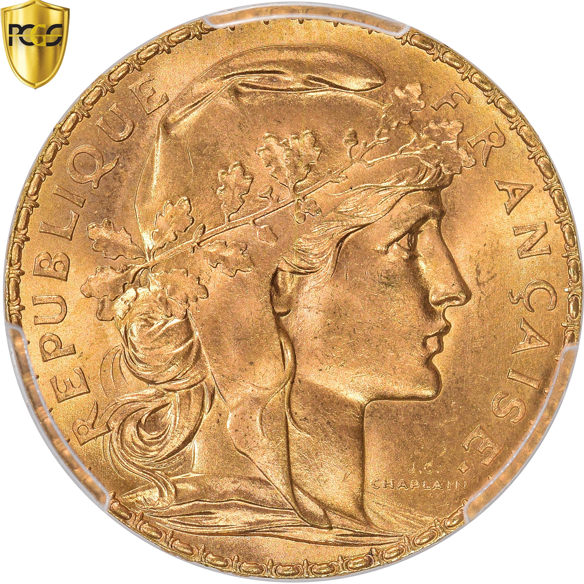 Monnaie, France, Marianne, 20 Francs, 1909, Paris, PCGS, MS66, FDC, Or, KM:857