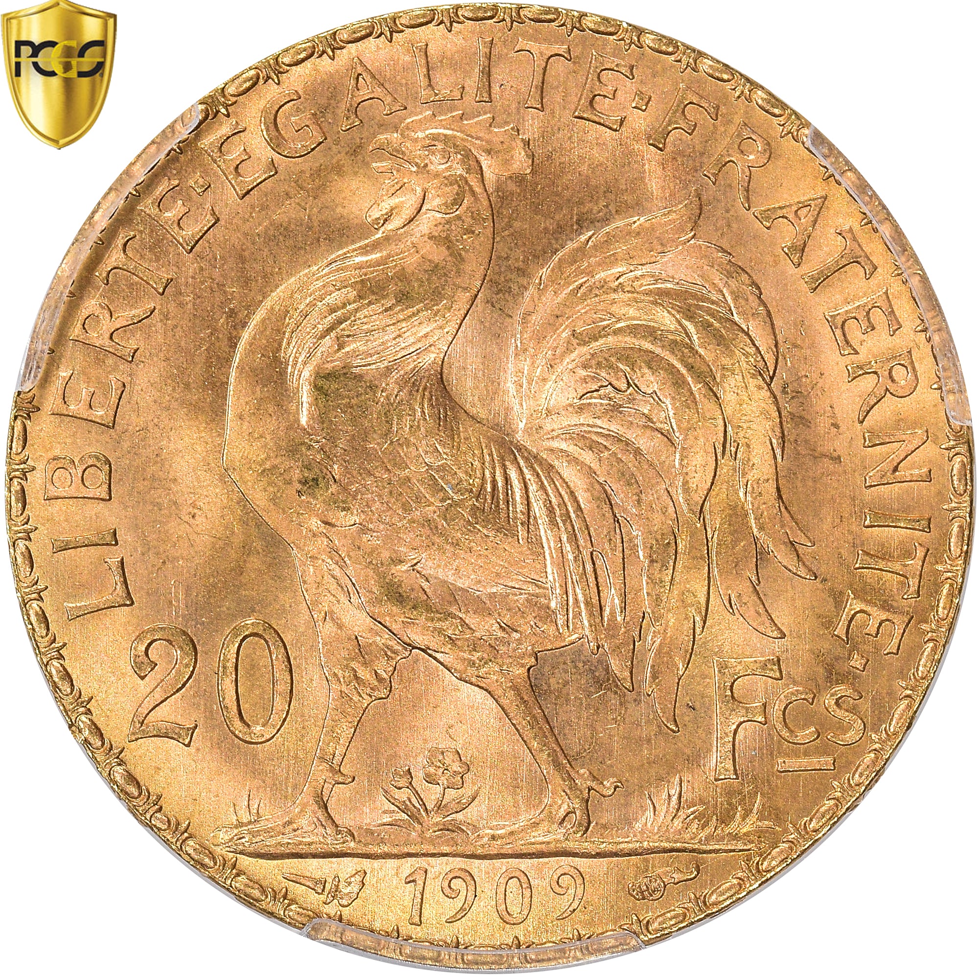 Monnaie, France, Marianne, 20 Francs, 1909, Paris, PCGS, MS66, FDC, Or, KM:857