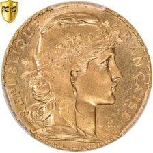 Münze, Frankreich, Marianne, 20 Francs, 1910, Paris, PCGS, MS65+, STGL, Gold