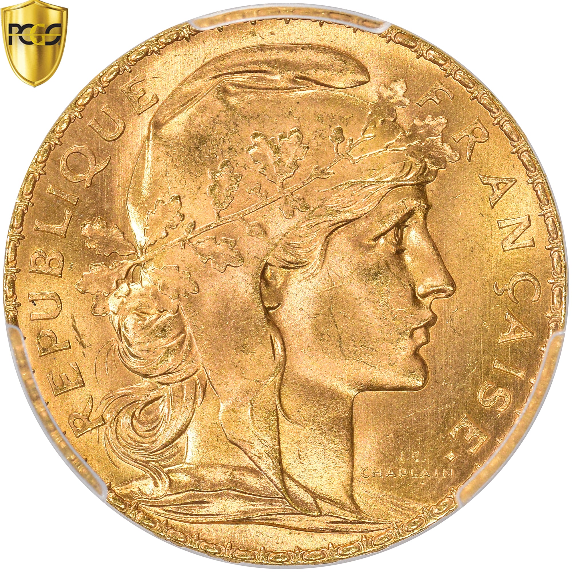 Monnaie, France, Marianne, 20 Francs, 1911, Paris, PCGS, MS66, FDC, Or, KM:857
