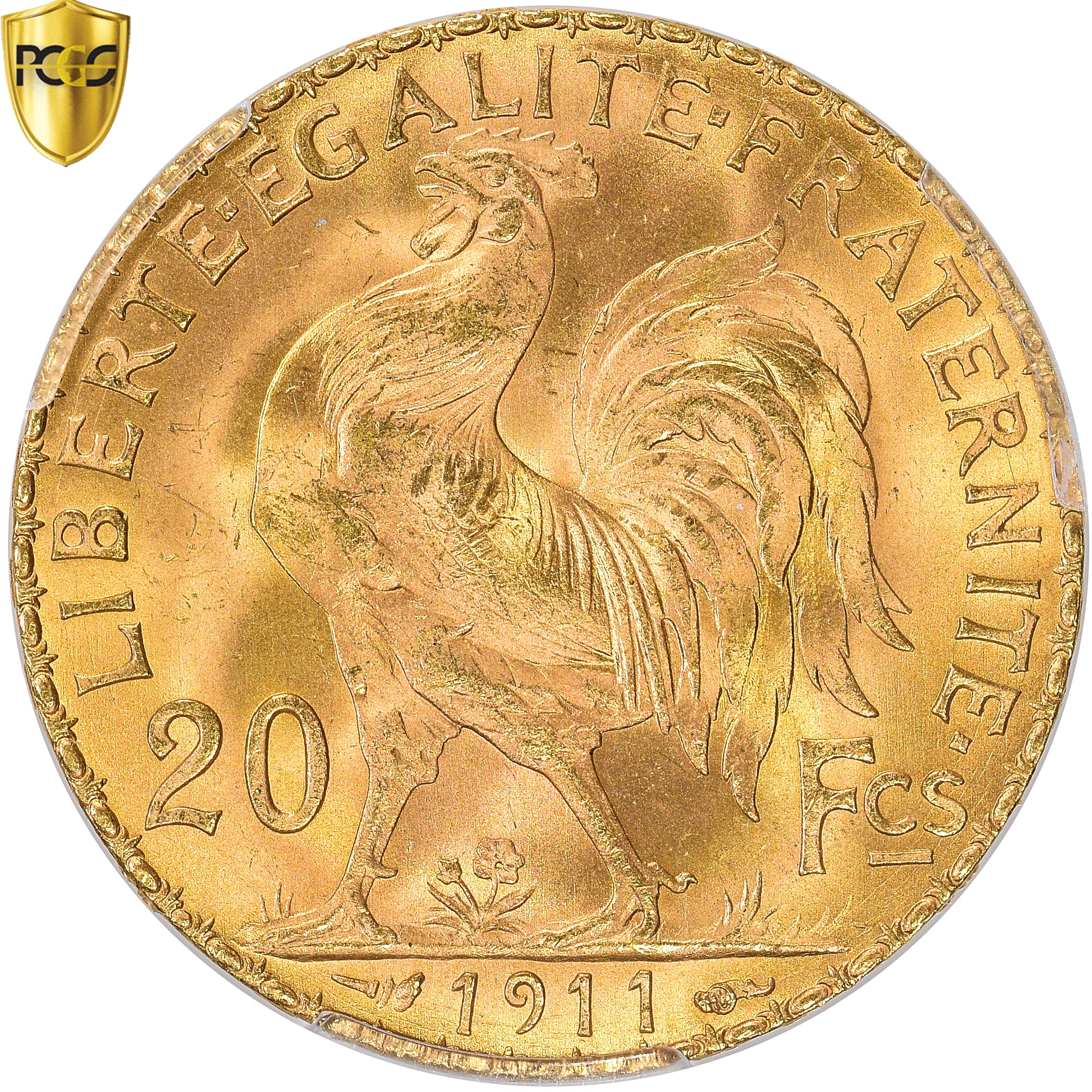 Monnaie, France, Marianne, 20 Francs, 1911, Paris, PCGS, MS66, FDC, Or, KM:857