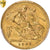 Moneda, Gran Bretaña, Edward VII, 1/2 Sovereign, 1907, PCGS, AU58, EBC, Oro