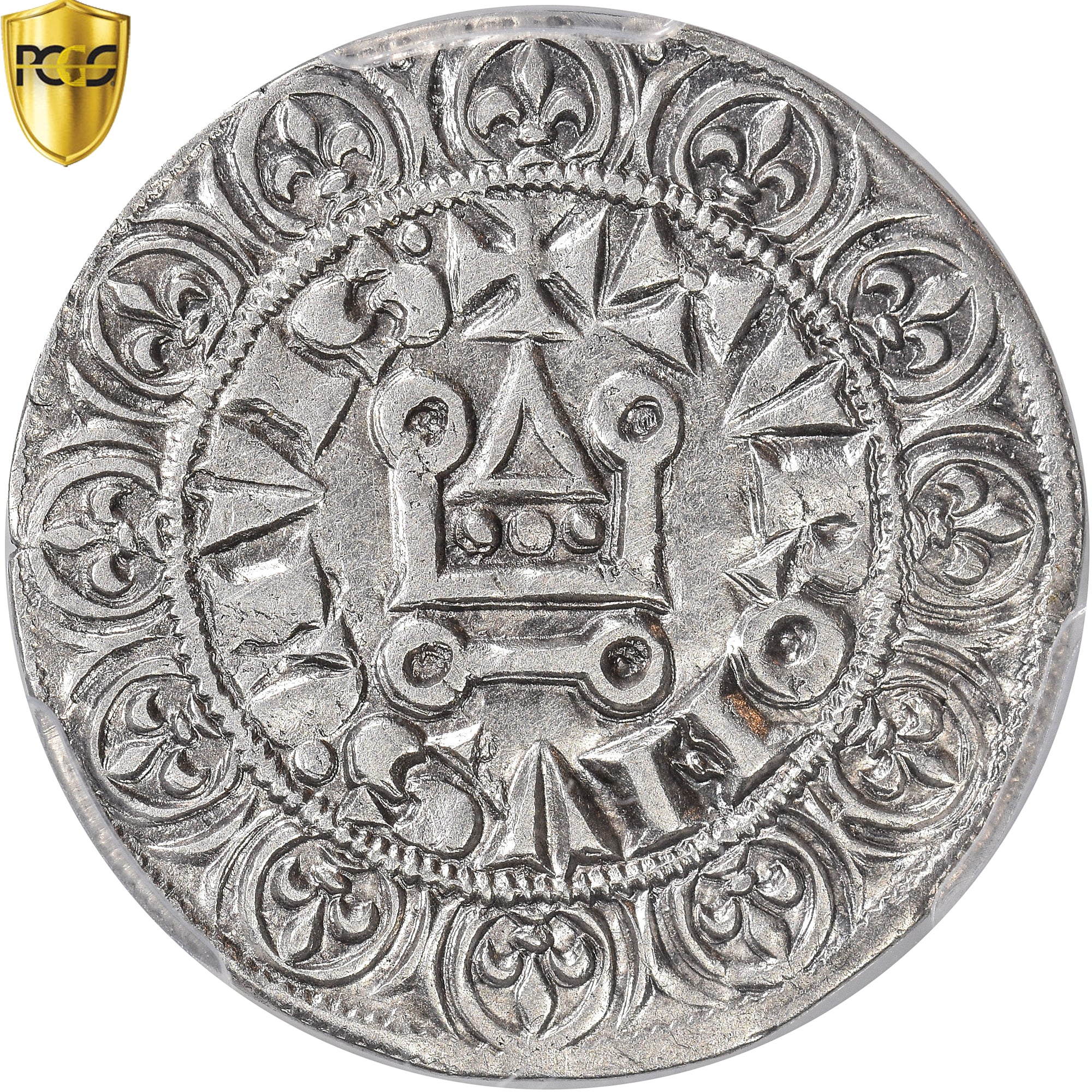 Monnaie, France, Philippe IV le Bel, Gros Tournois à l'O rond, PCGS, XF45, TTB
