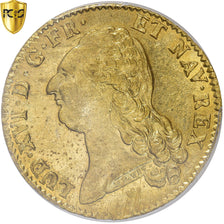 Moeda, França, Louis XVI, Double Louis d'or à la tête nue, 1786, Limoges