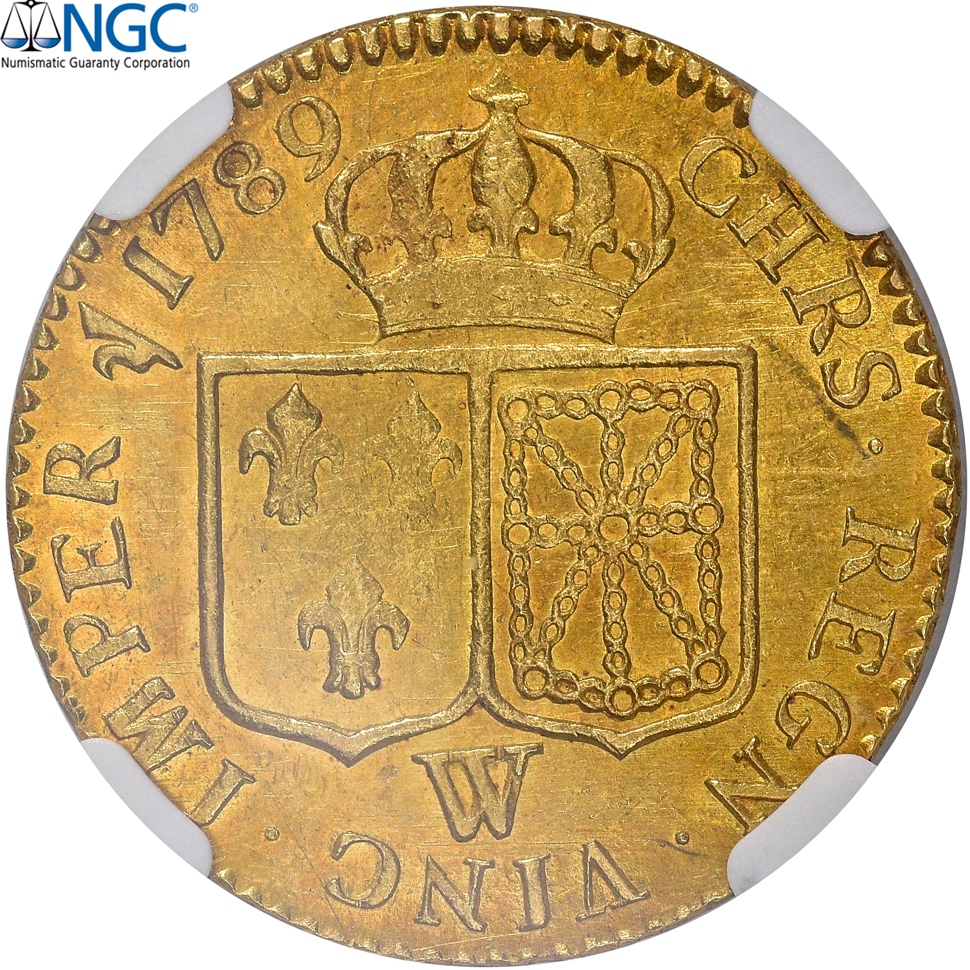 Monnaie, France, Louis XVI, Louis d'or à la tête nue, Louis d'Or, 1789, Lille